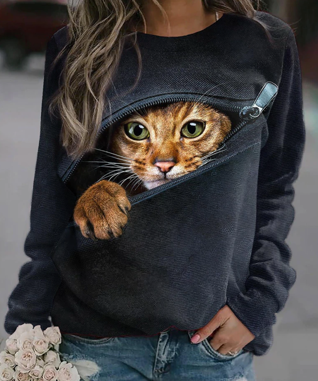 Karla | Women's warm printed sweatshirt