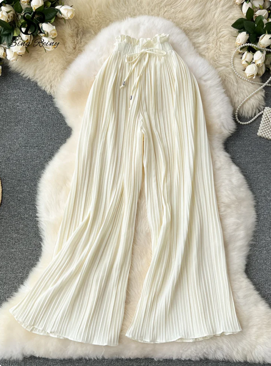 Elettra® | Elegant Pleated Trousers