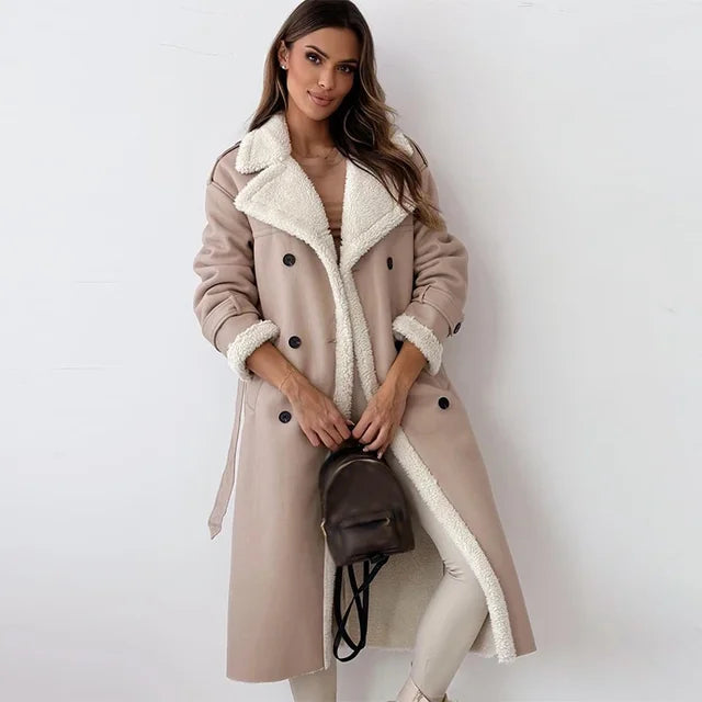 Eva | Elegant long winter coat for women.