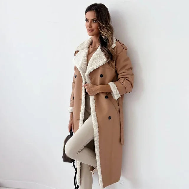 Eva | Elegant long winter coat for women.