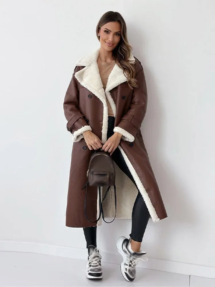 Eva | Elegant long winter coat for women.