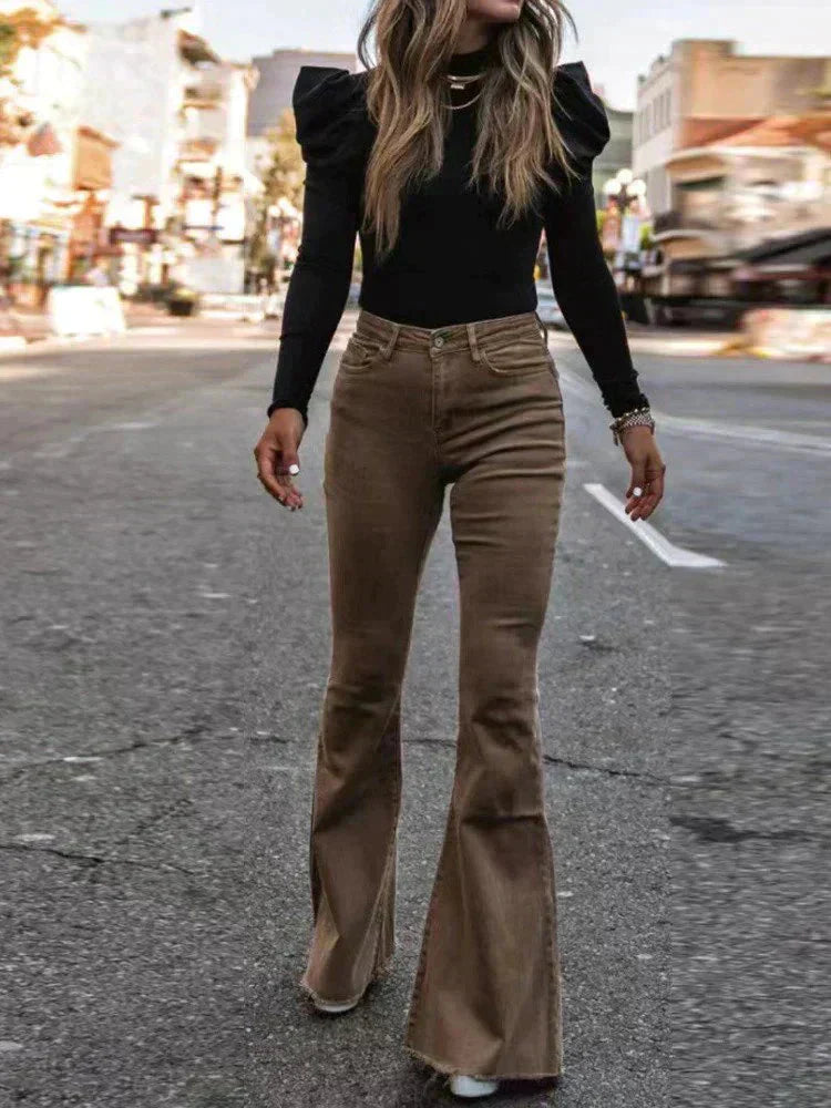 Patricia® | Flared corduroy trousers for women