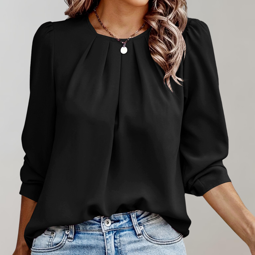 Bucher® | Women'S Blouse With Pleats And Puff Sleeves