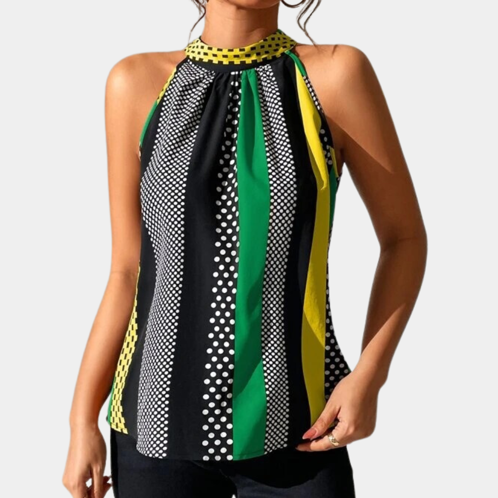 Manuela® | Elegant Sleeveless Top with V-Hal Femmes