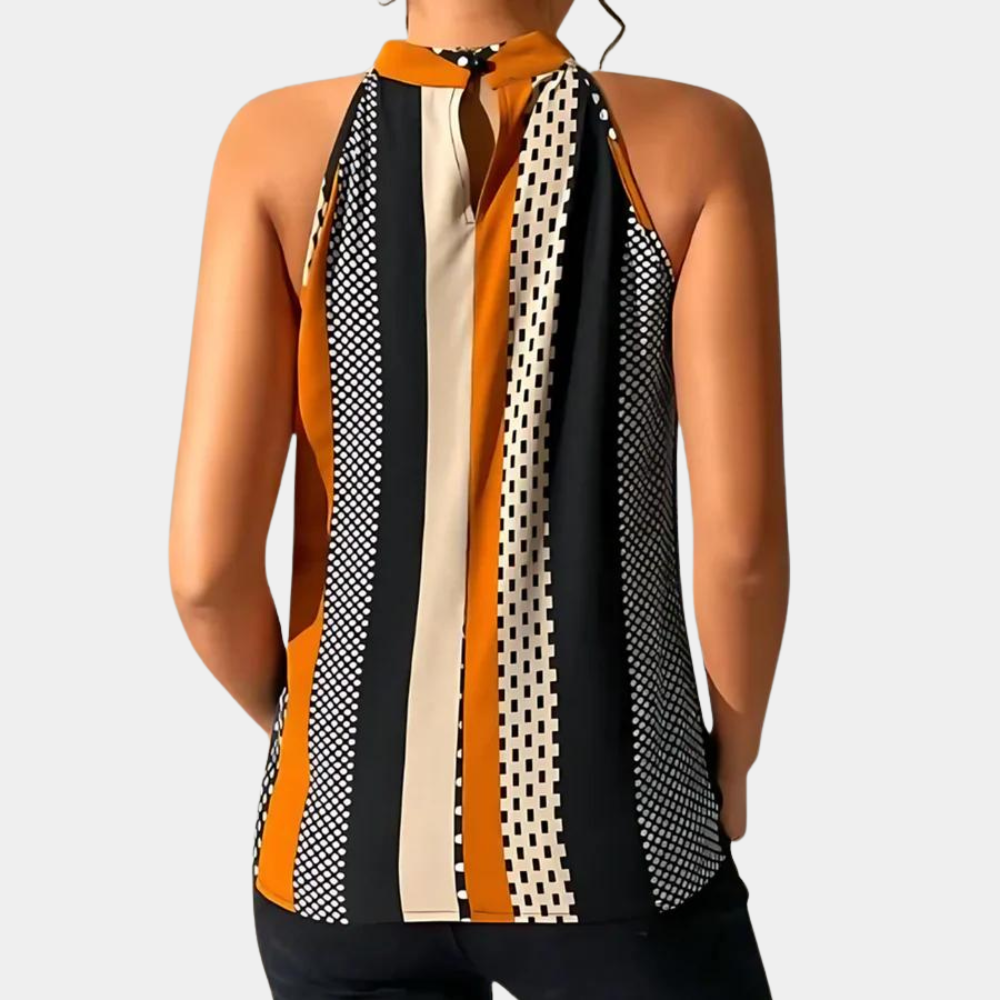 Manuela® | Elegant Sleeveless Top with V-Hal Femmes