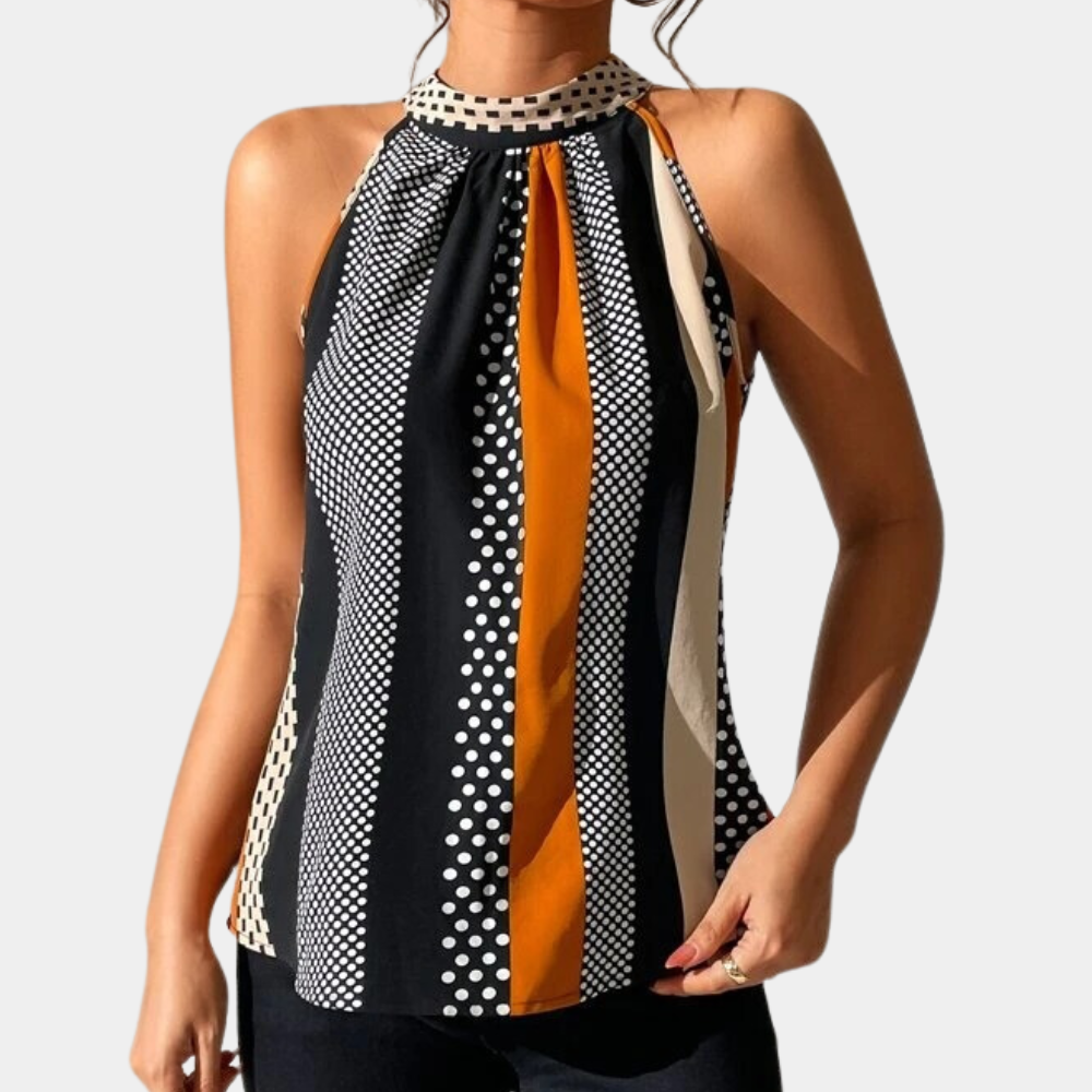 Manuela® | Elegant Sleeveless Top with V-Hal Femmes