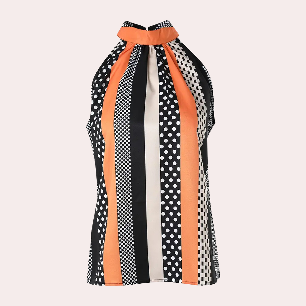 Manuela® | Elegant Sleeveless Top with V-Hal Femmes
