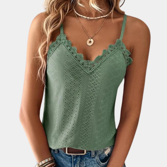 Maribel® | Top d'été elegant à col and V for women