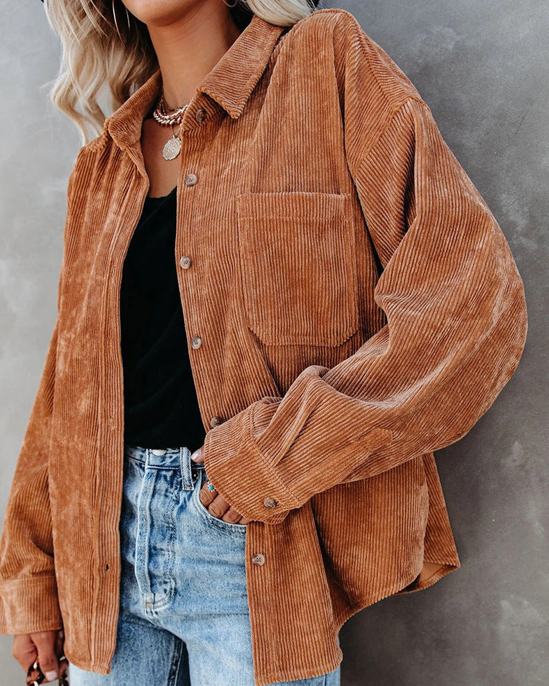 Fabiana® | Women's shirt with vintage collar and button placket