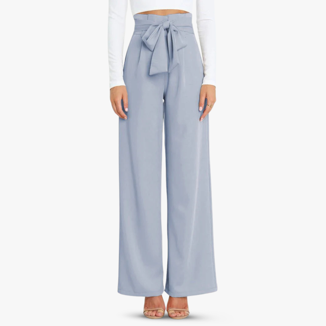 Andrea® | Wide women's trousers with tie belt