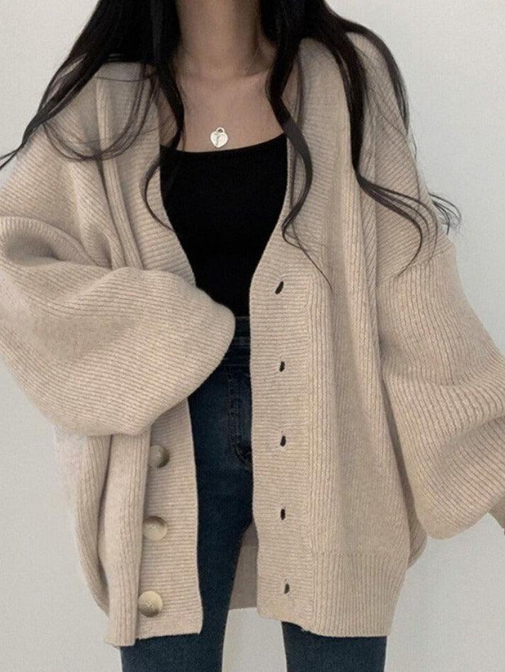 Doris | Women's Oversized Button-Down Winter Cardigan