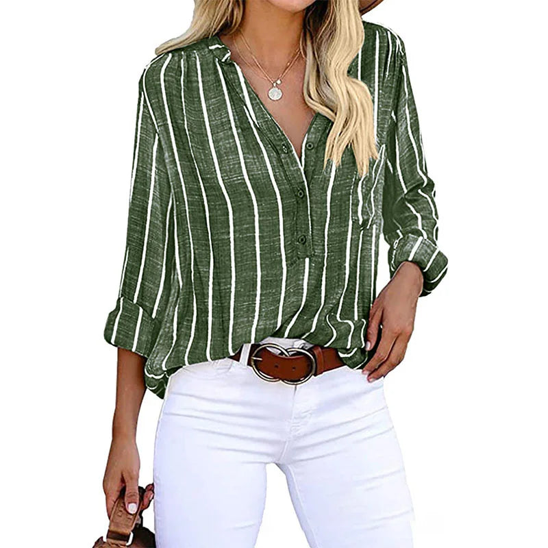 Jimena® | Elegant Casual Striped Blouse For Women