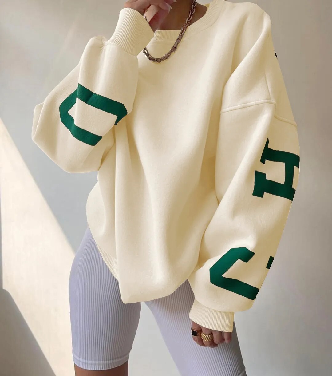 Aurora | Casual letter print sweatshirt