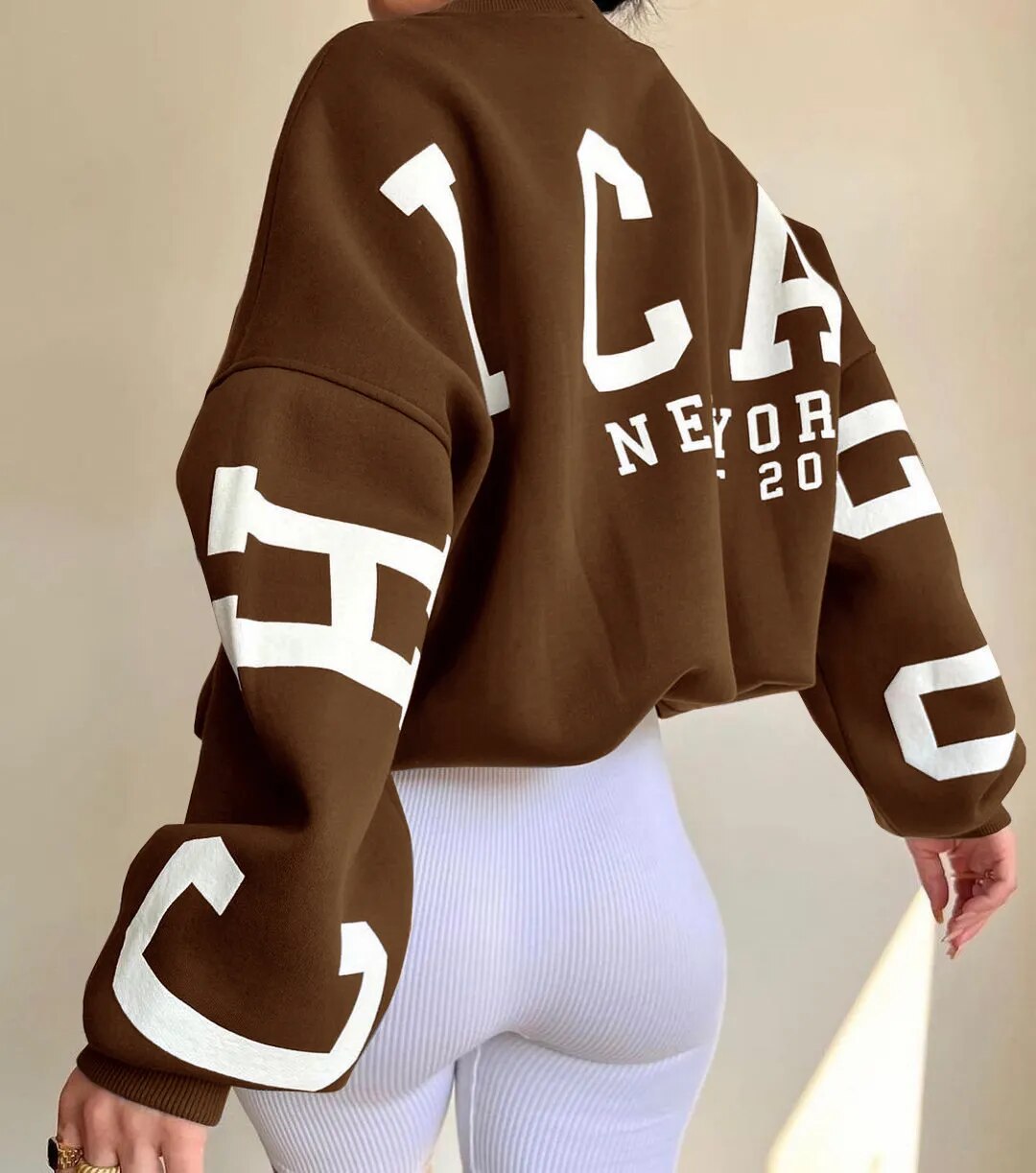 Aurora | Casual letter print sweatshirt