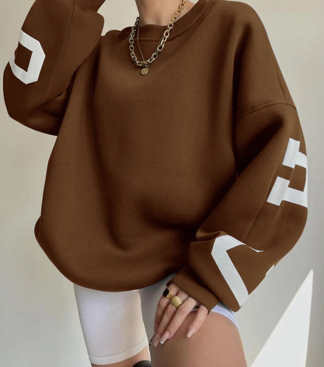 Aurora | Casual letter print sweatshirt
