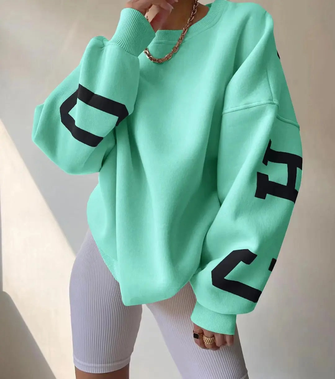 Aurora | Casual letter print sweatshirt