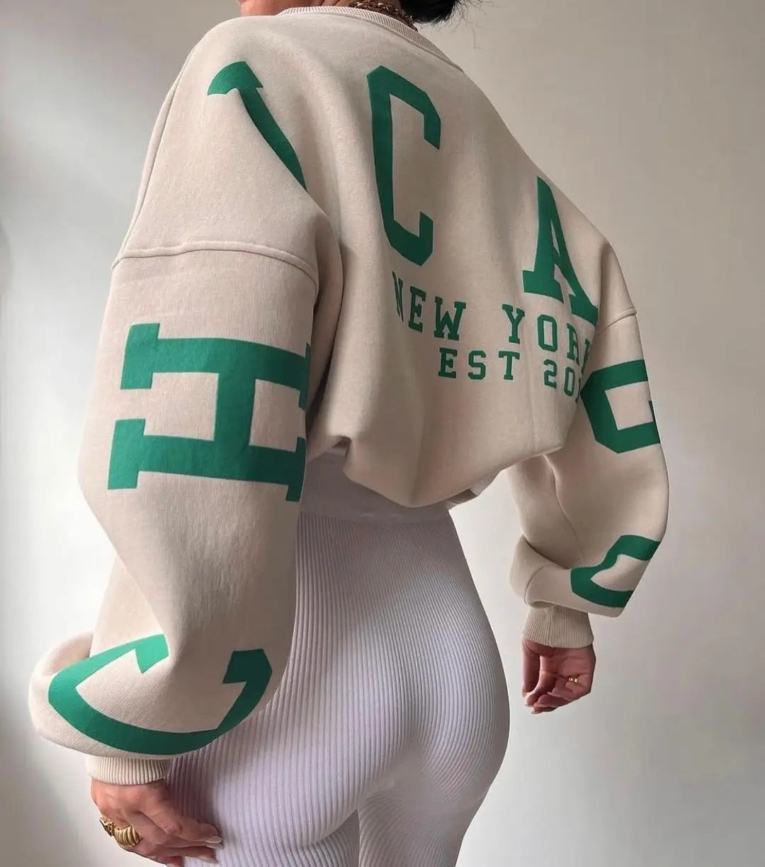 Aurora | Casual letter print sweatshirt