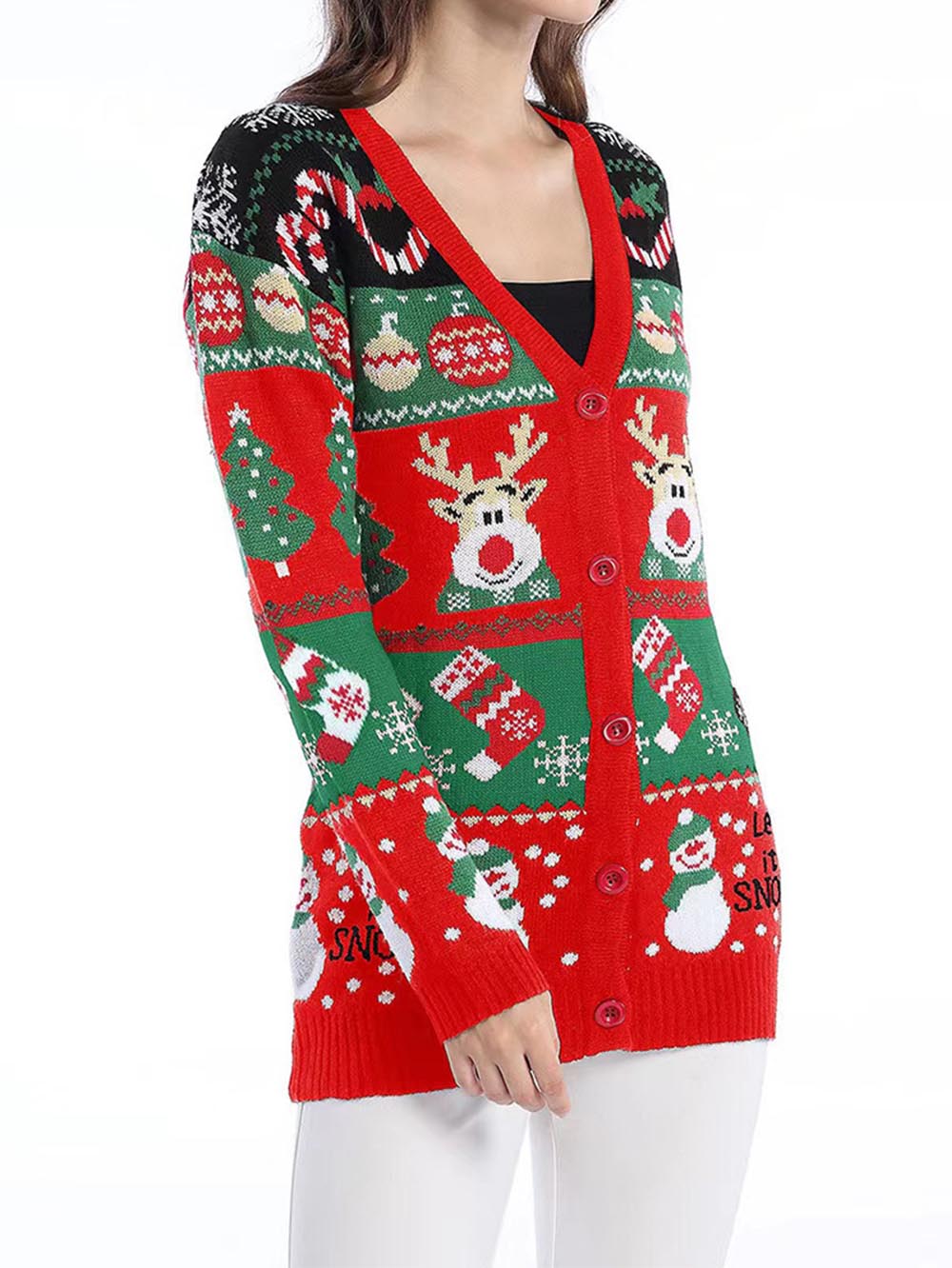 Diana | Christmas long sleeve cardigan