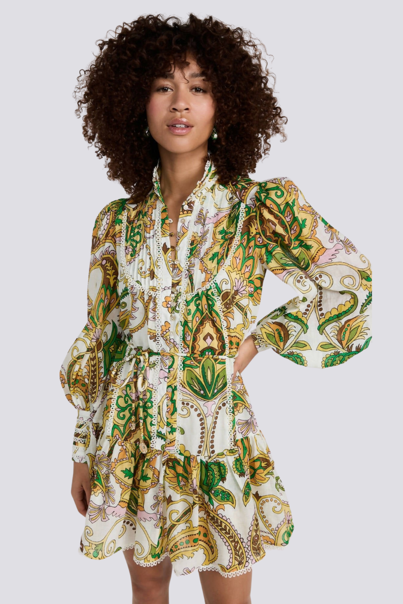 Xiomara® | Mini Dress With Balloon Sleeves And Ruffles