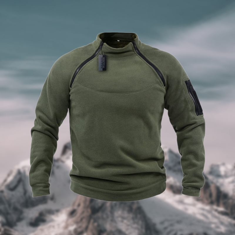 Derrick | Men's Quarter Zip Mock Neck Sweater