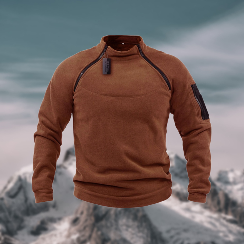 Derrick | Men's Quarter Zip Mock Neck Sweater