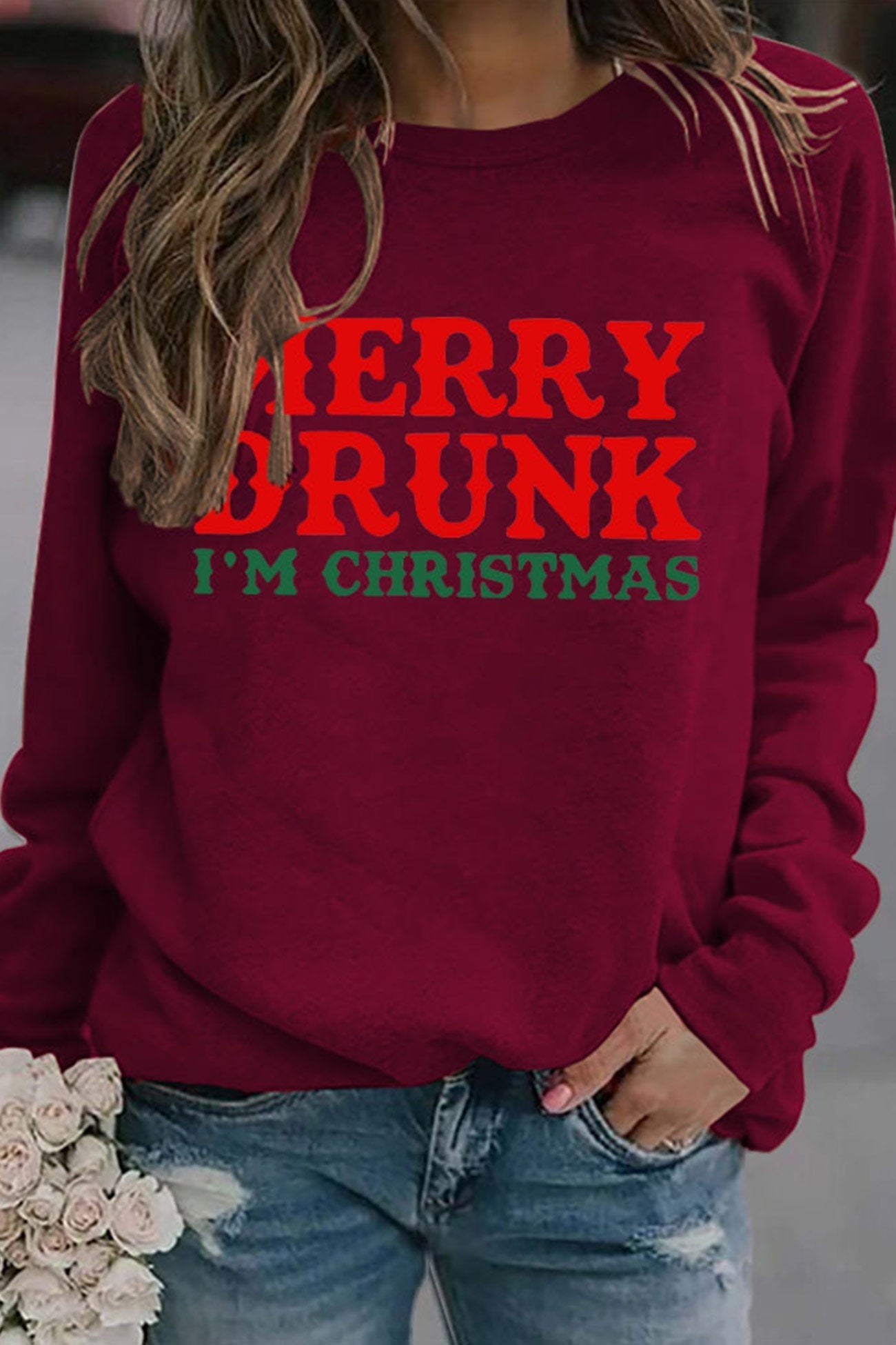 Ariadna | Crew neck sweatshirt with letter print