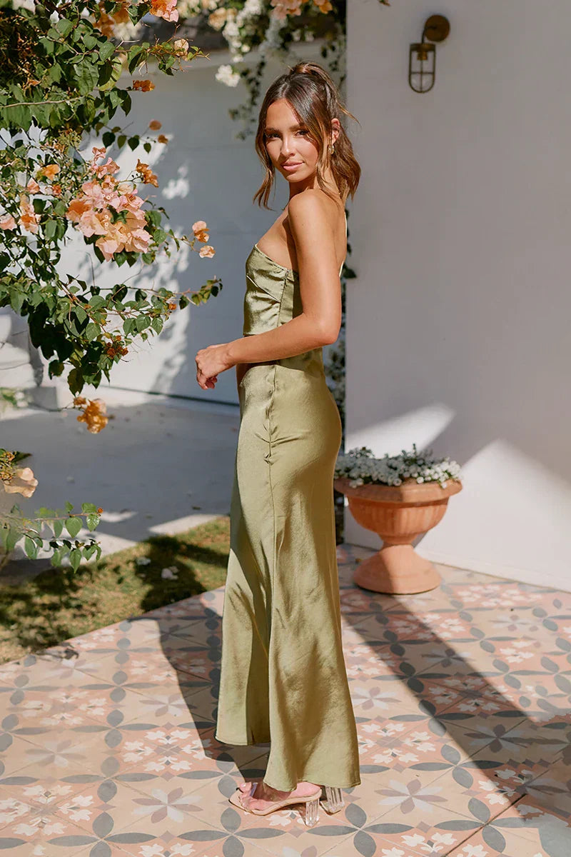 Liliana® | Maxi Dress Olive Green