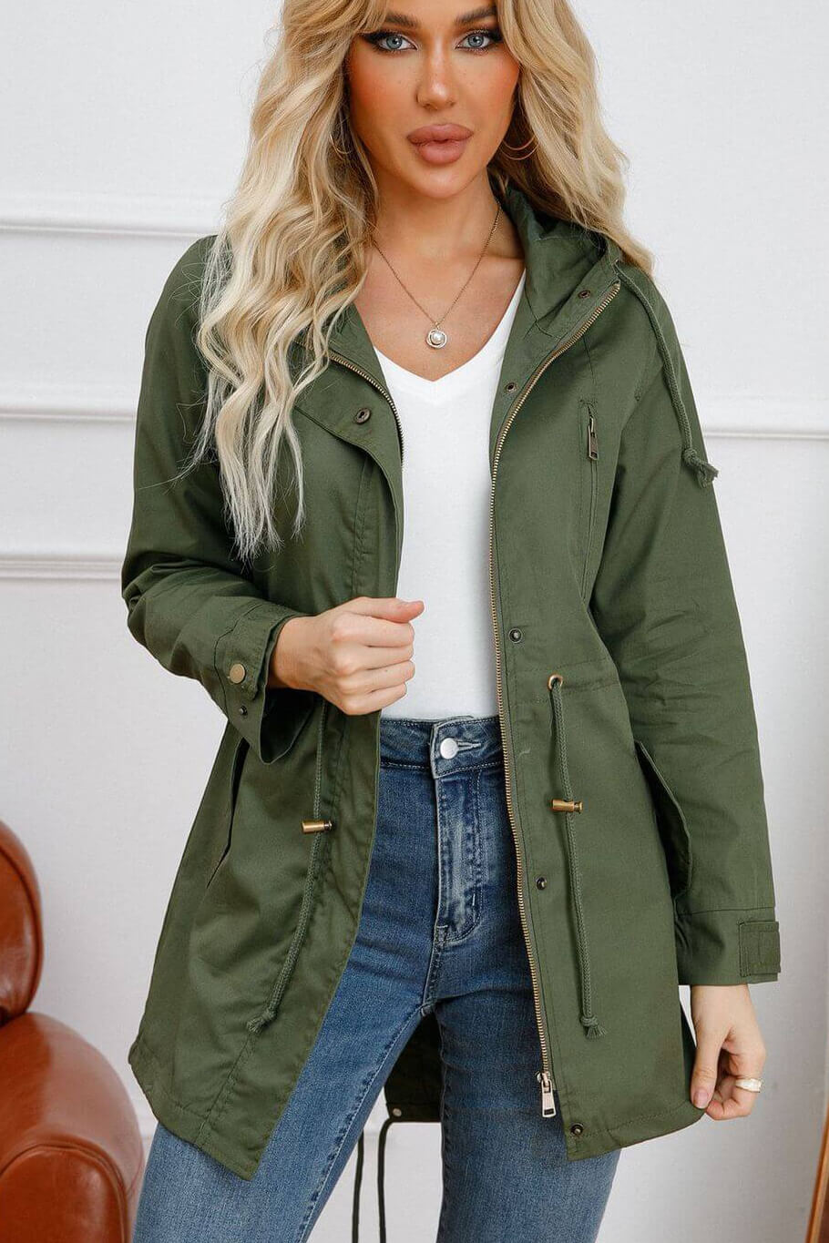 Alba | Parka waist hooded jacket