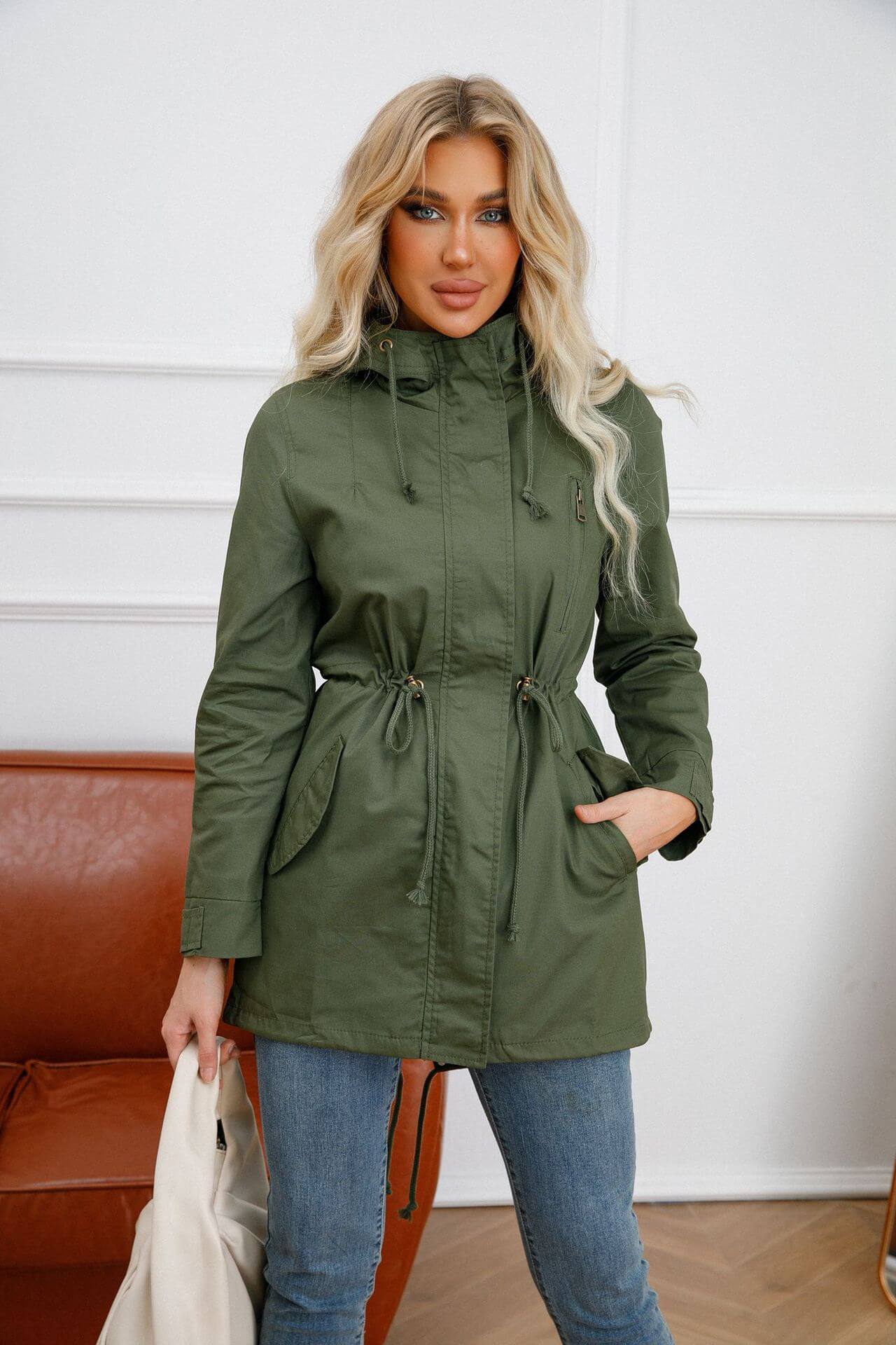 Alba | Parka waist hooded jacket