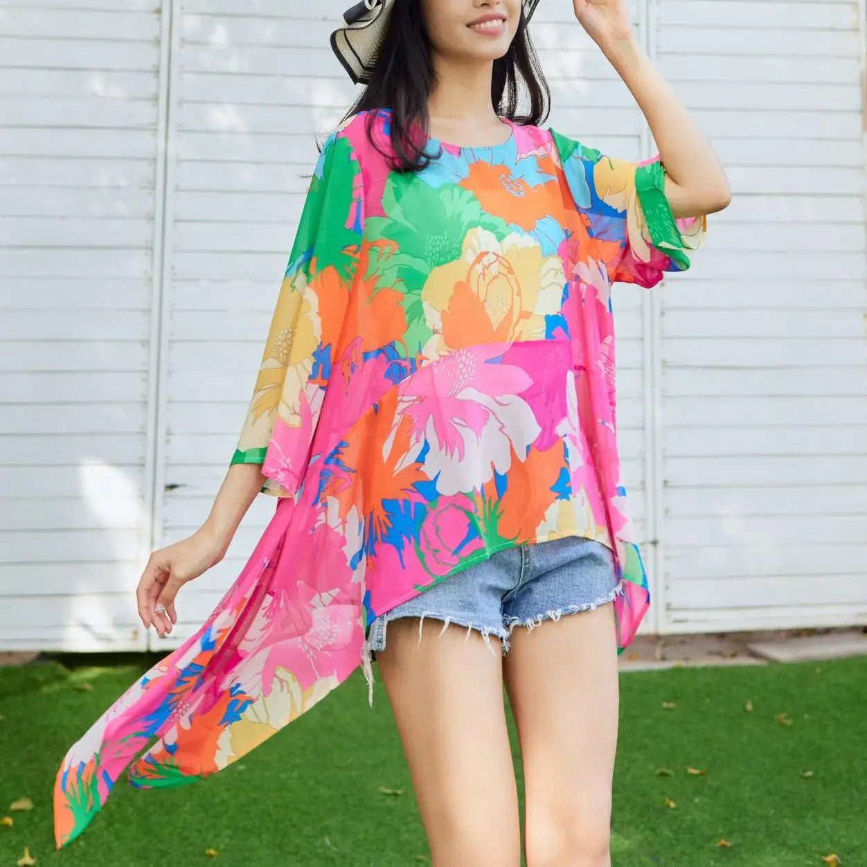 Lauryn® | Blouse With Floral Pattern In Plus Sizes