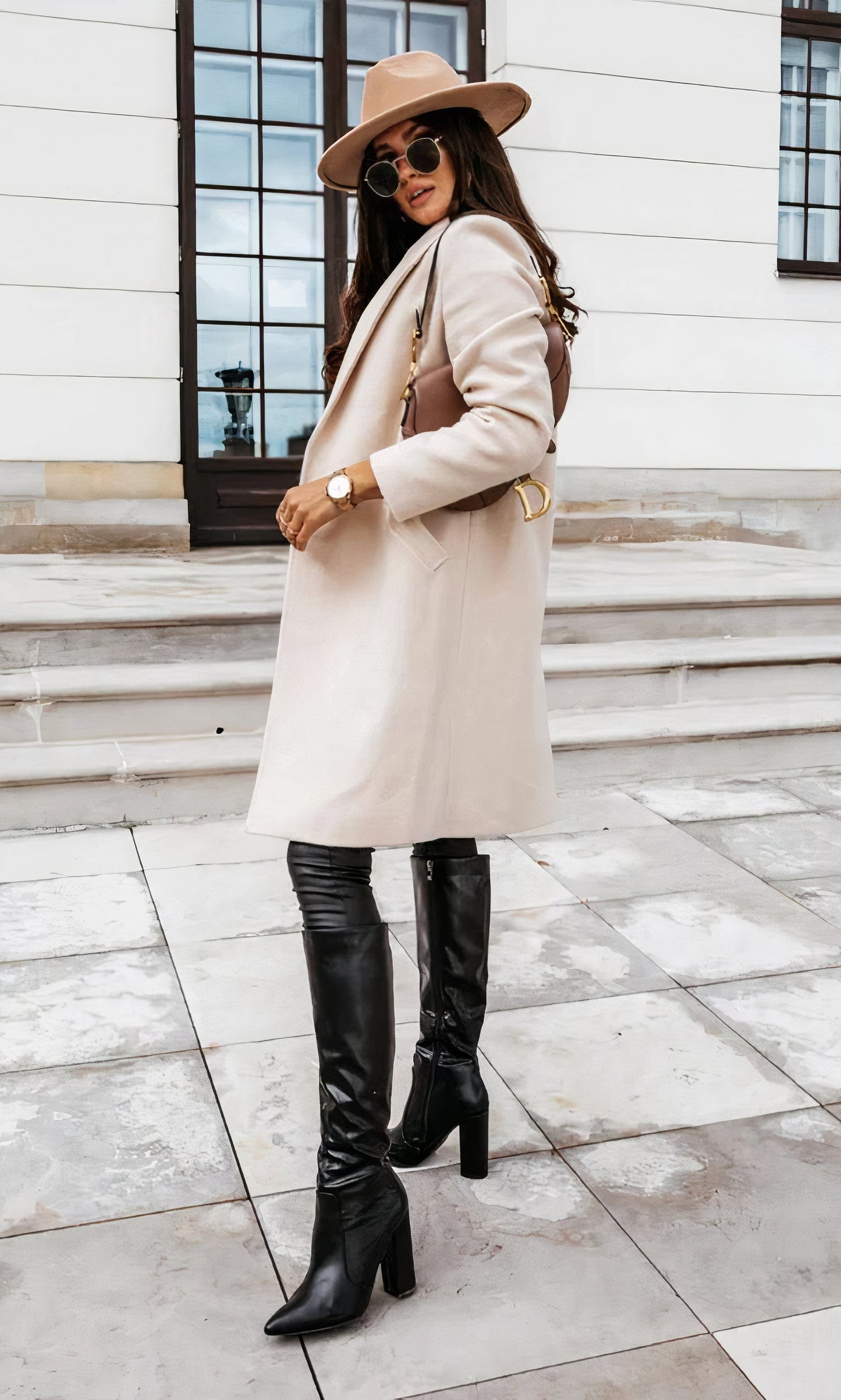 Astrid | Elegant long coat for women
