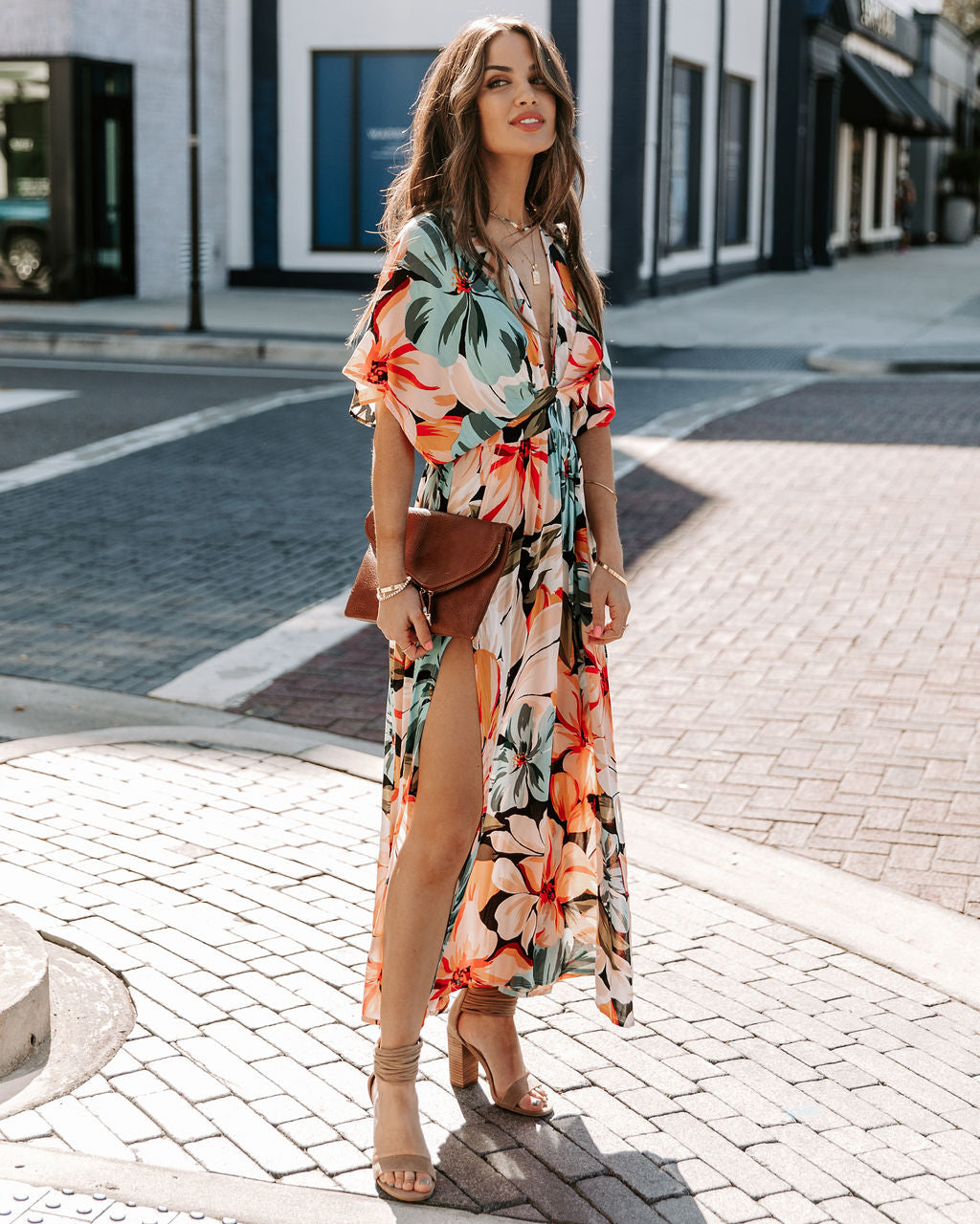 Miranda® | V-Neck Dress With Slit