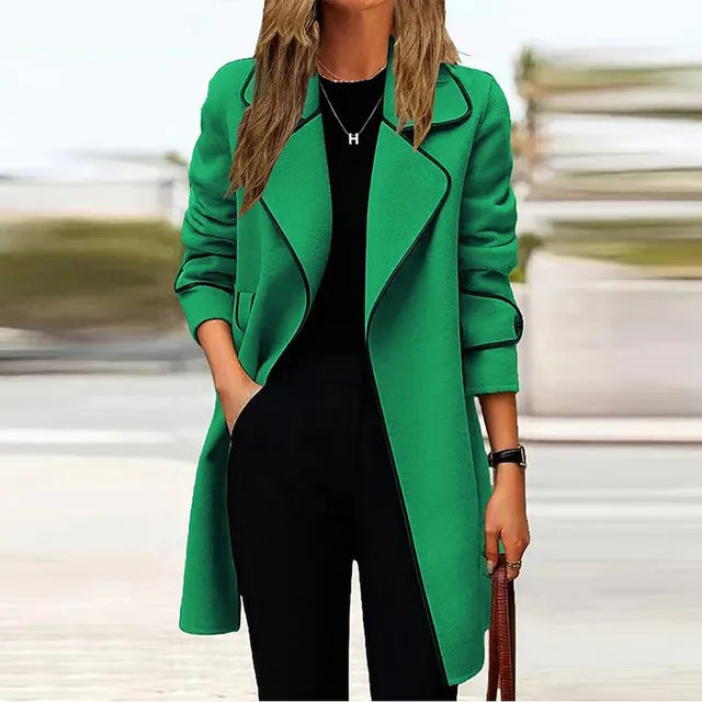 Dunja | Elegant long women's coat
