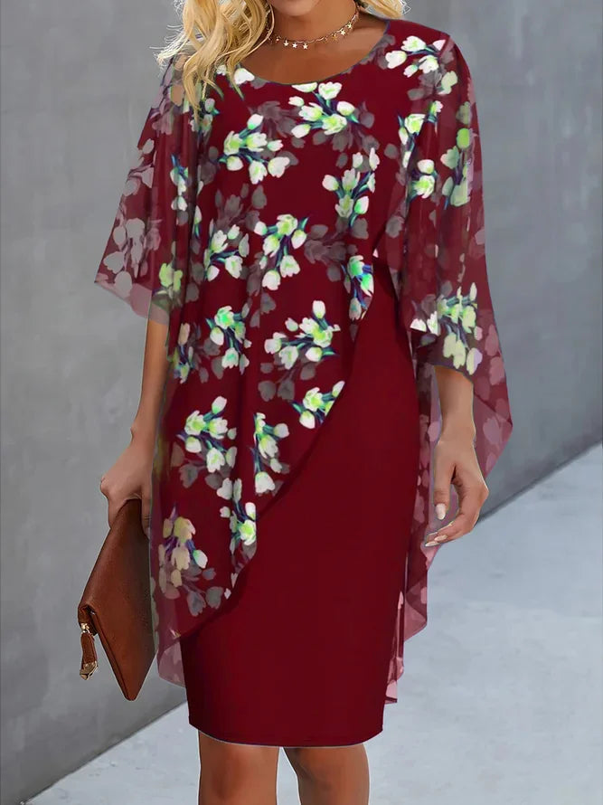Susana® | Floral Chiffon Ladies' Dress