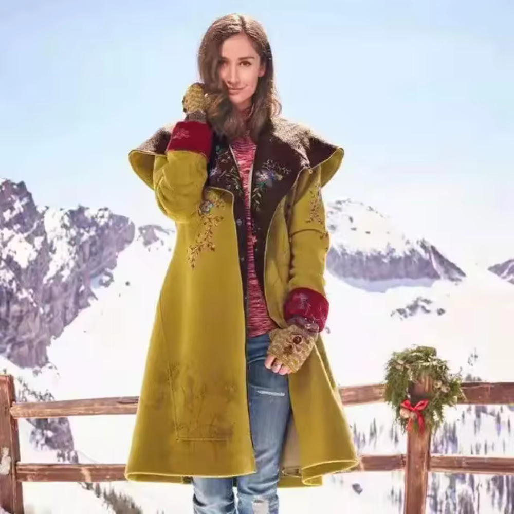 Bonifacia | Mid-length winter jacket with print