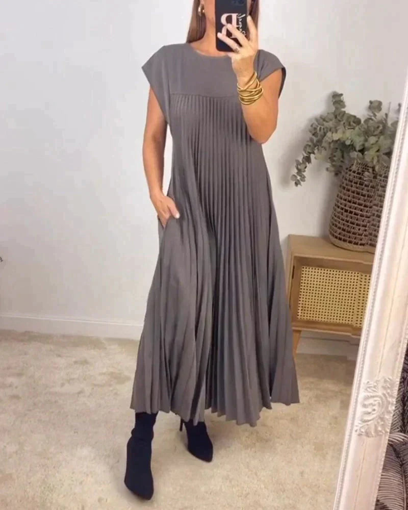 Simona® | Sleeveless Dress With Pleats