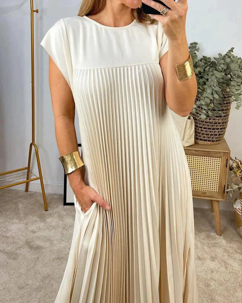 Aldina® | Sleeveless Dress With Pleats