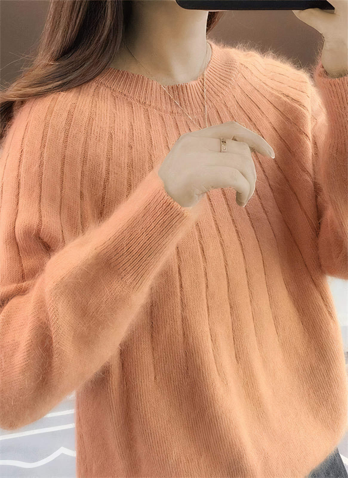 Eleanor | Fluffy knitted sweater