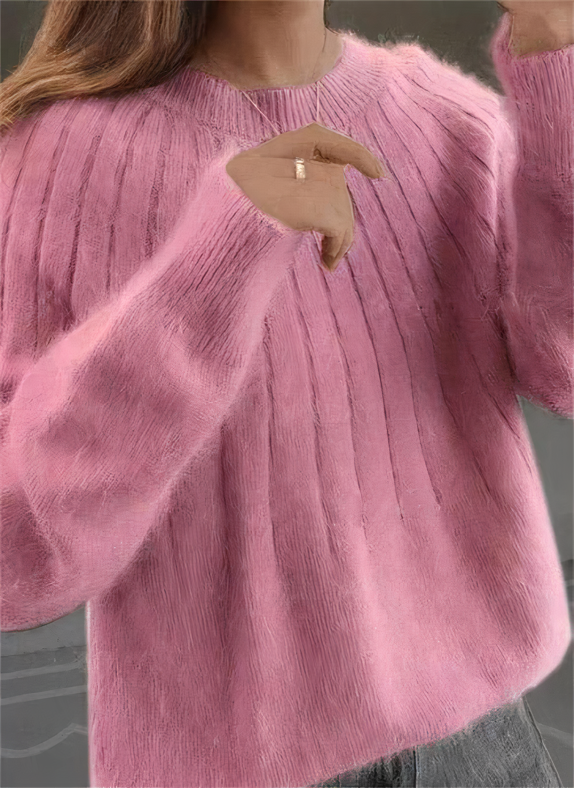 Eleanor | Fluffy knitted sweater