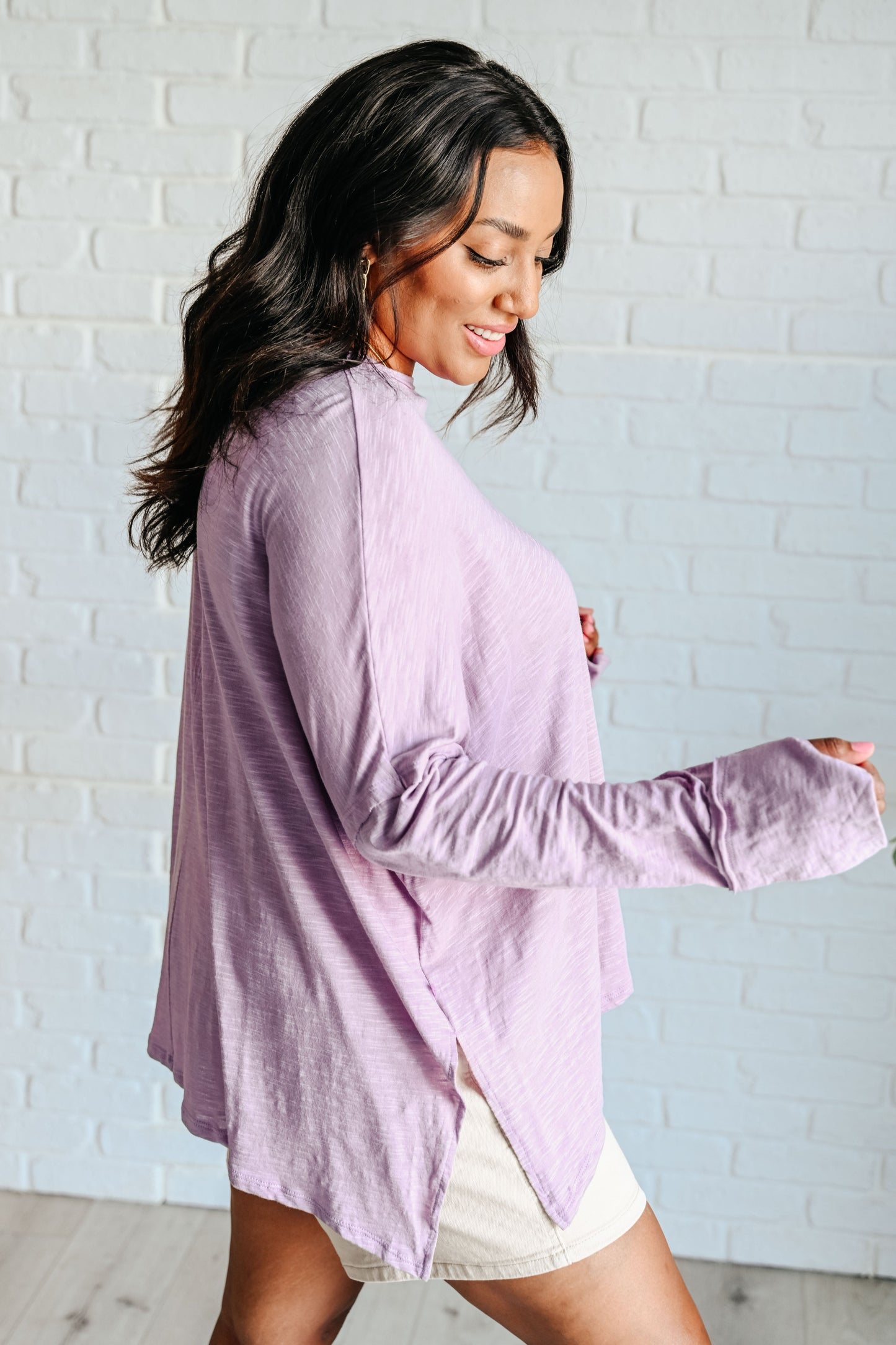 Astrid | Face It Together jumper with a tiered hem