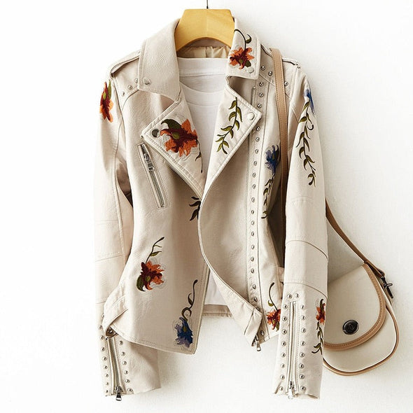 Myrtle | Retro leather jacket for women