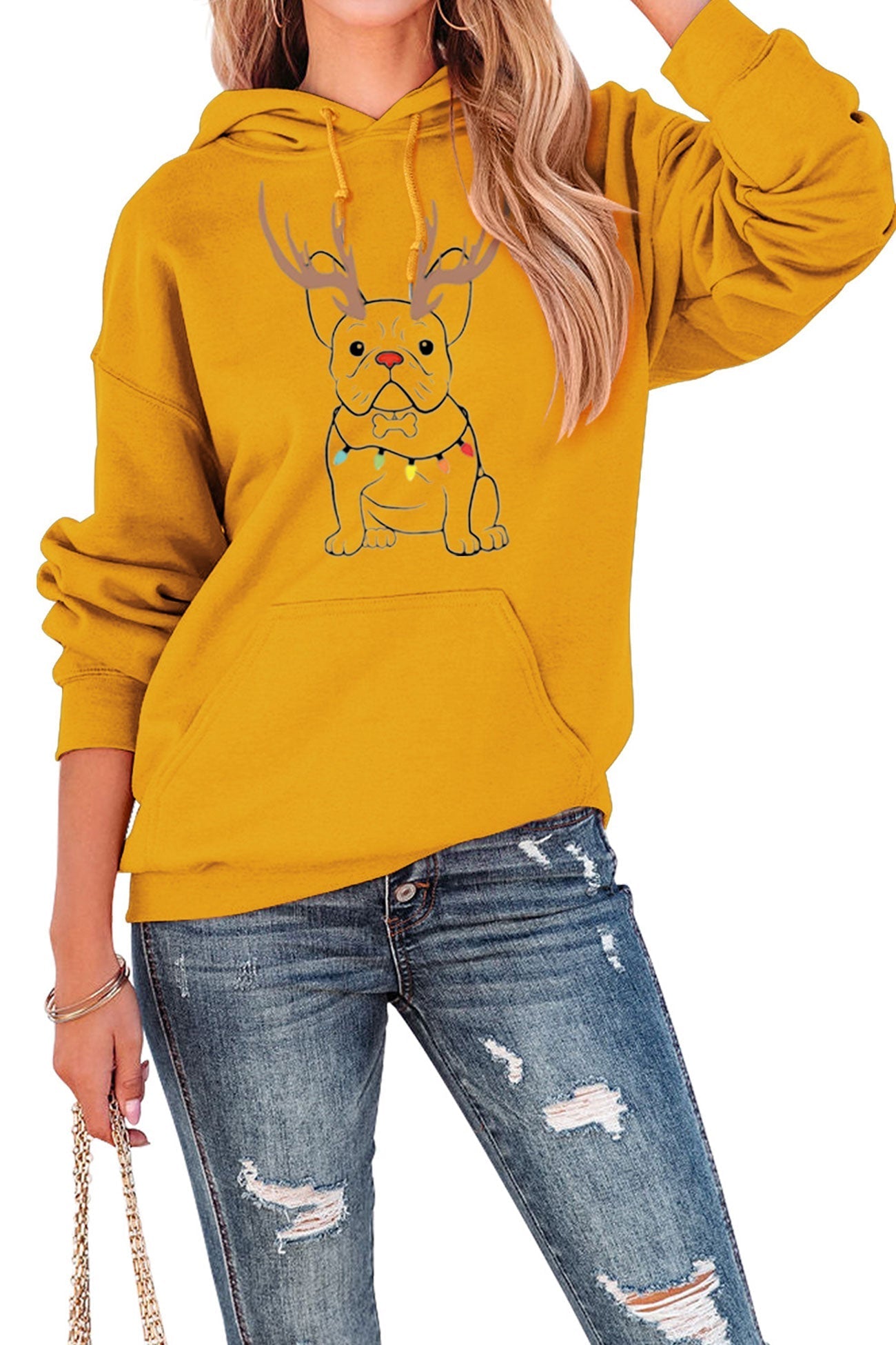 Lidia | French Bulldog Christmas Graphic Hoodie