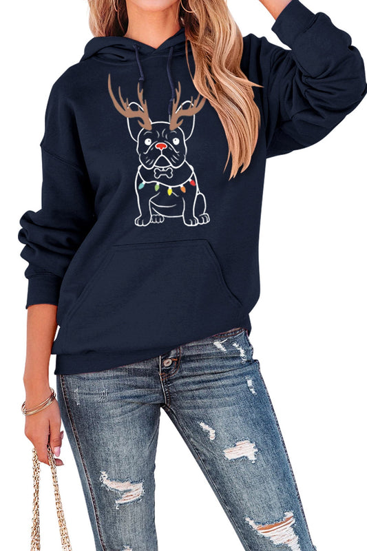 Lidia | French Bulldog Christmas Graphic Hoodie