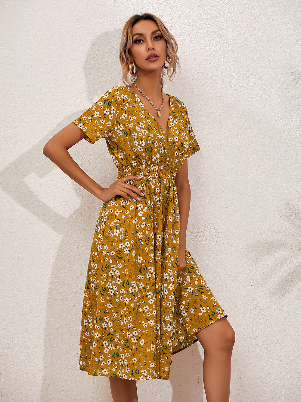 Fatima® | Women's dress with floral pattern