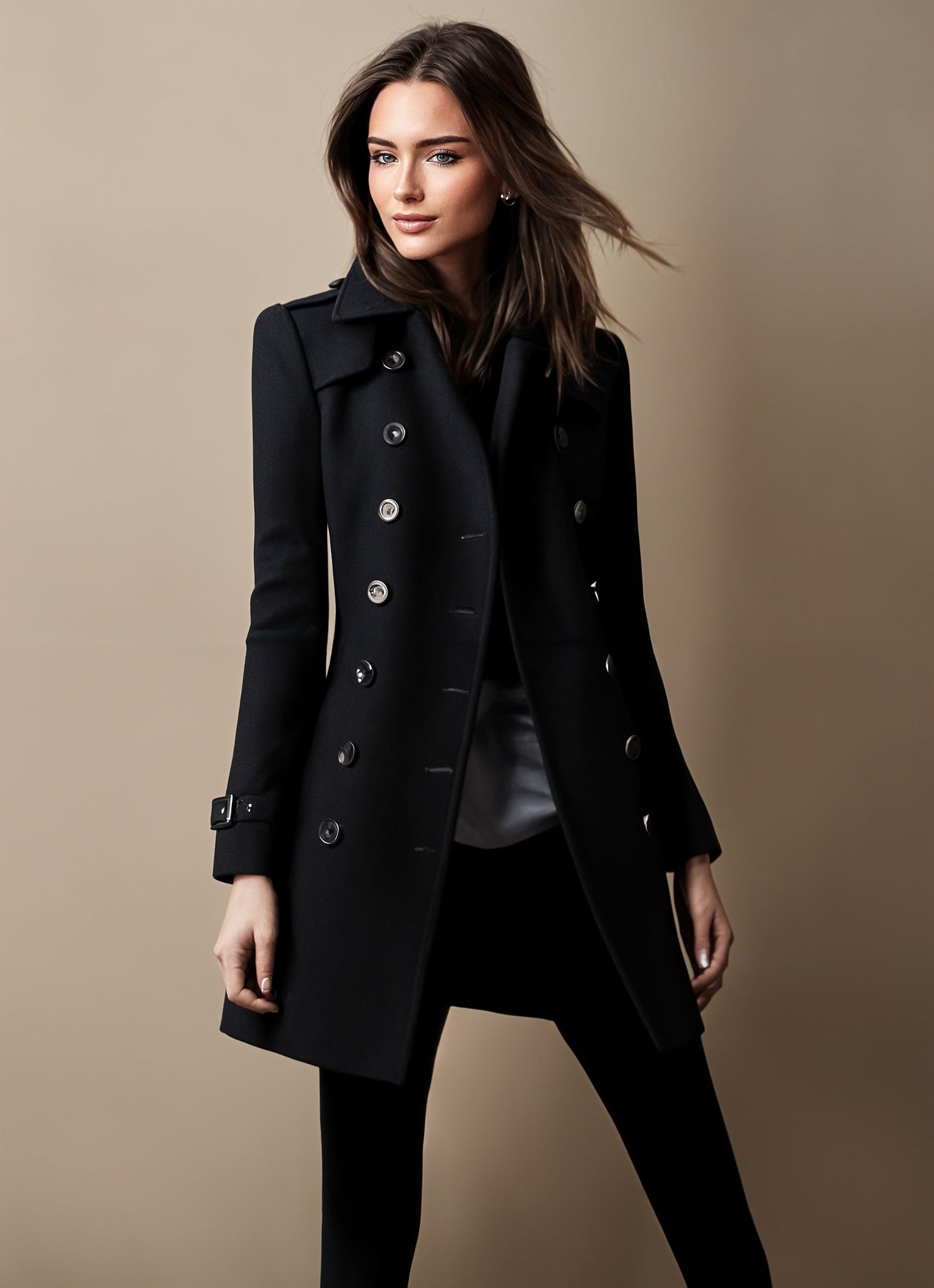 Camila® | Elegant winter jacket for women with buttons