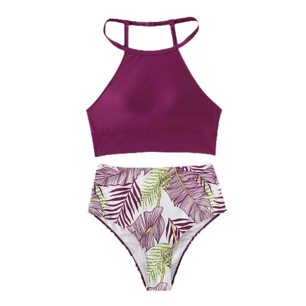 Evelyn® | Floral Print High Waisted Swimsuit
