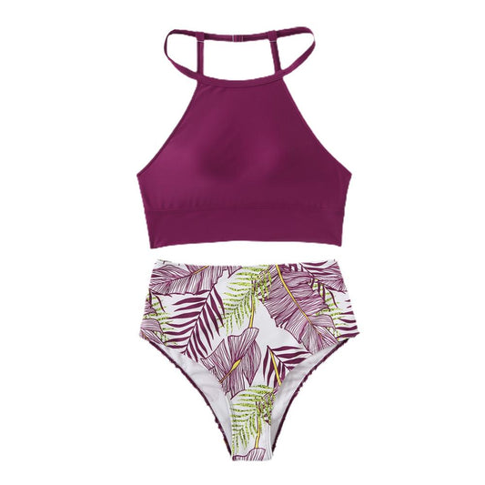 Evelyn® | Floral Print High Waisted Swimsuit