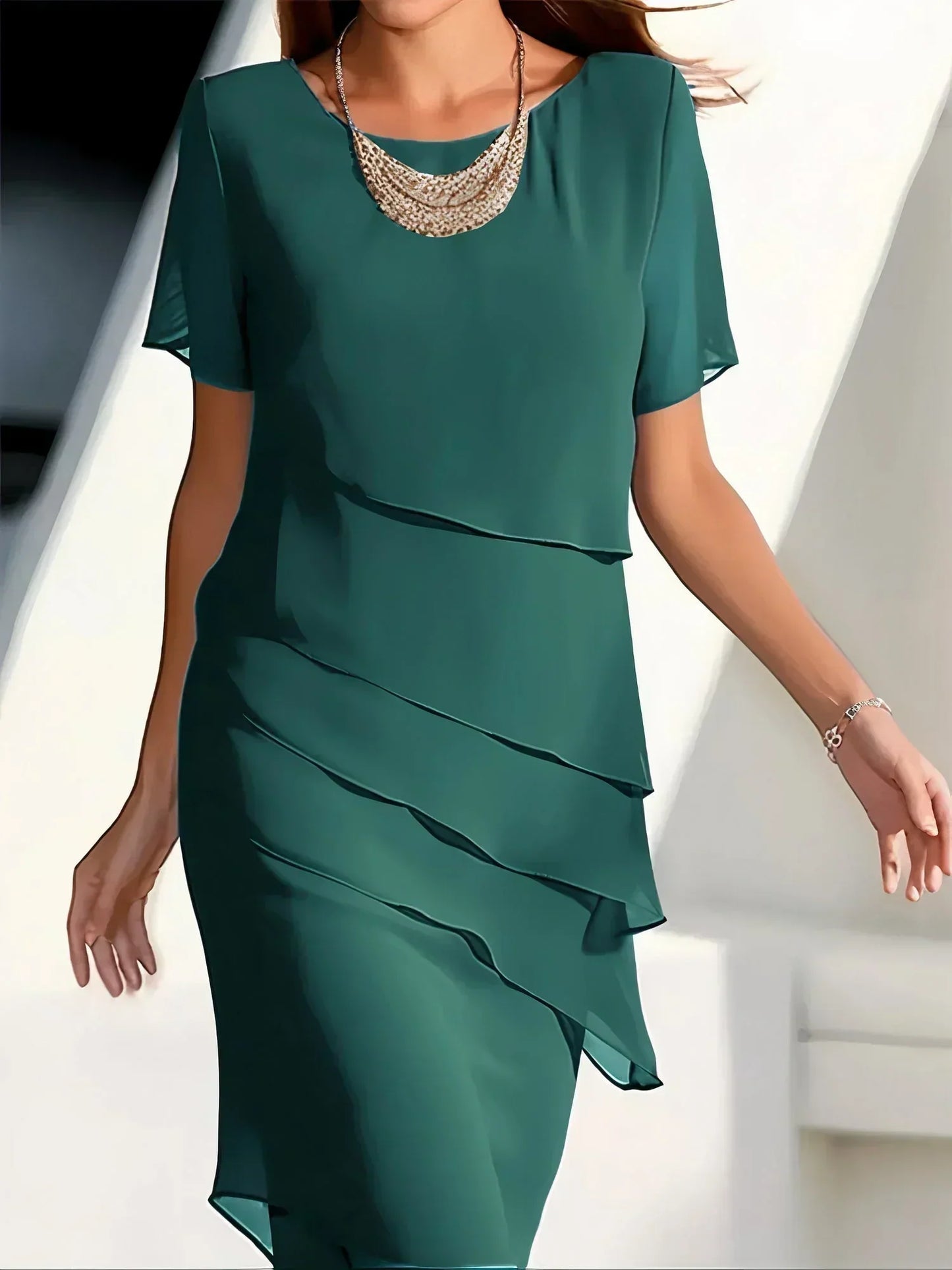 Cristal® | Elegant Cocktail Dress Made Of Chiffon