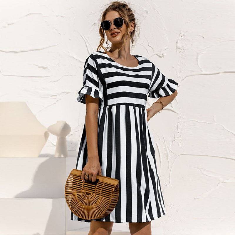 Maria® | Striped dress for women
