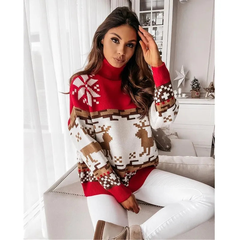 Irene | Christmas sweater with turtleneck